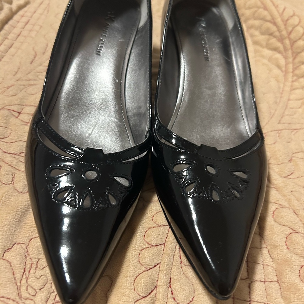 Anne Klein Black Patent Heels